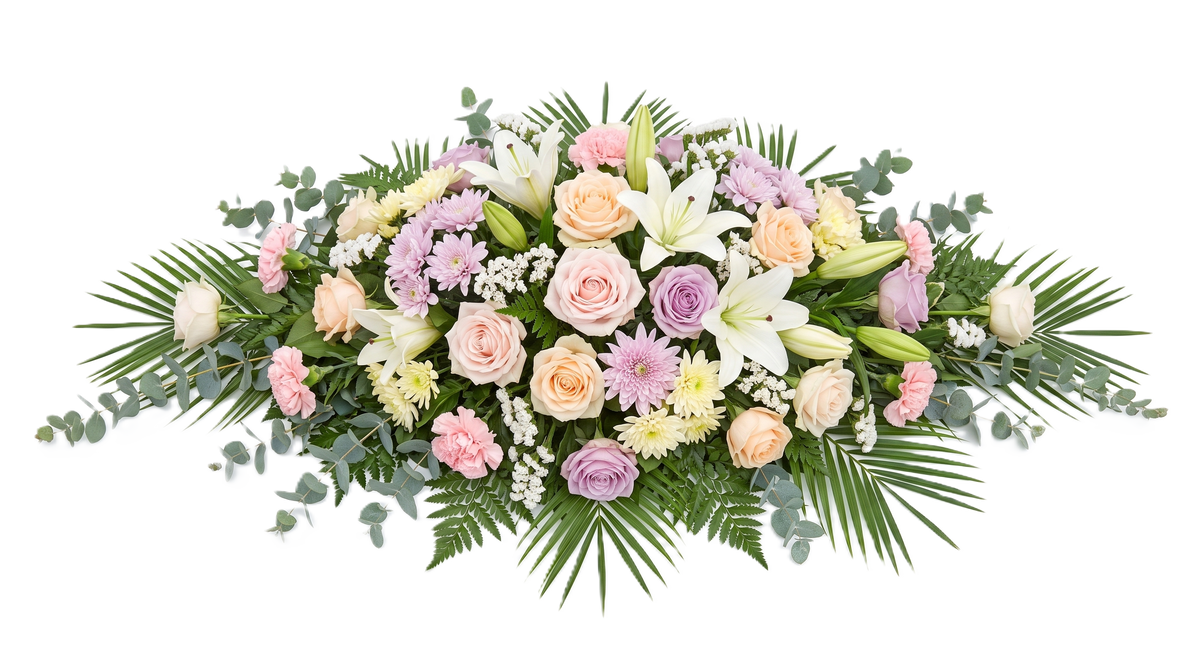Elegant Casket Spray Tribute