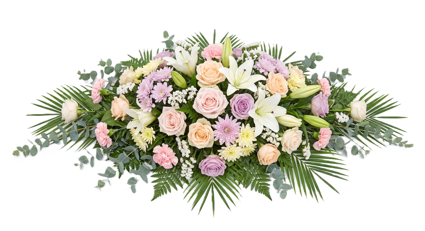 Elegant Casket Spray Tribute