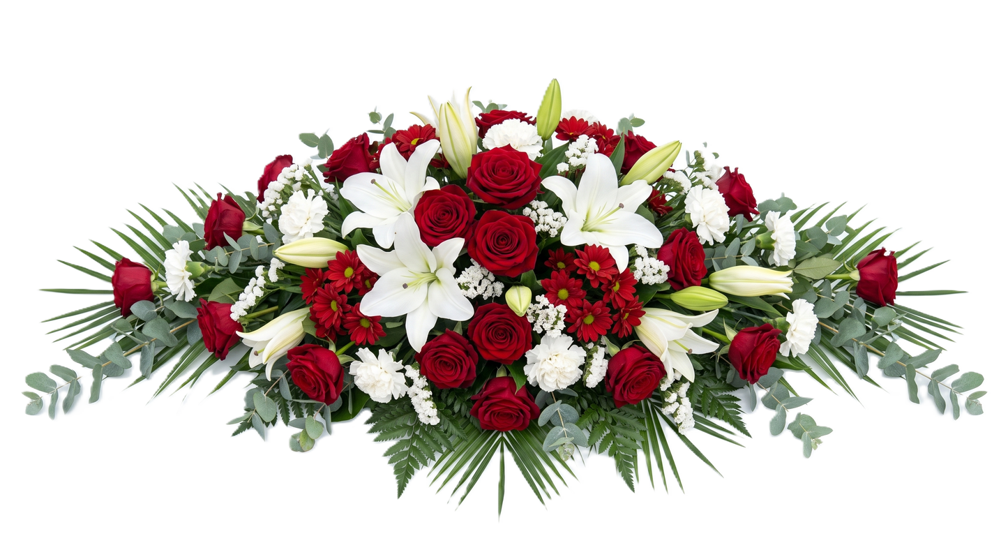 Elegant Casket Spray Tribute