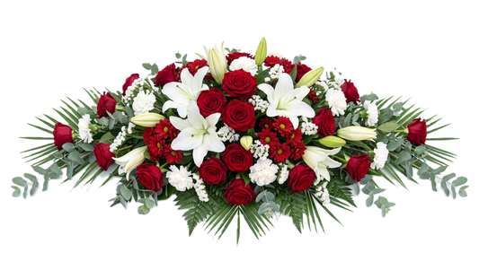 Elegant Casket Spray Tribute