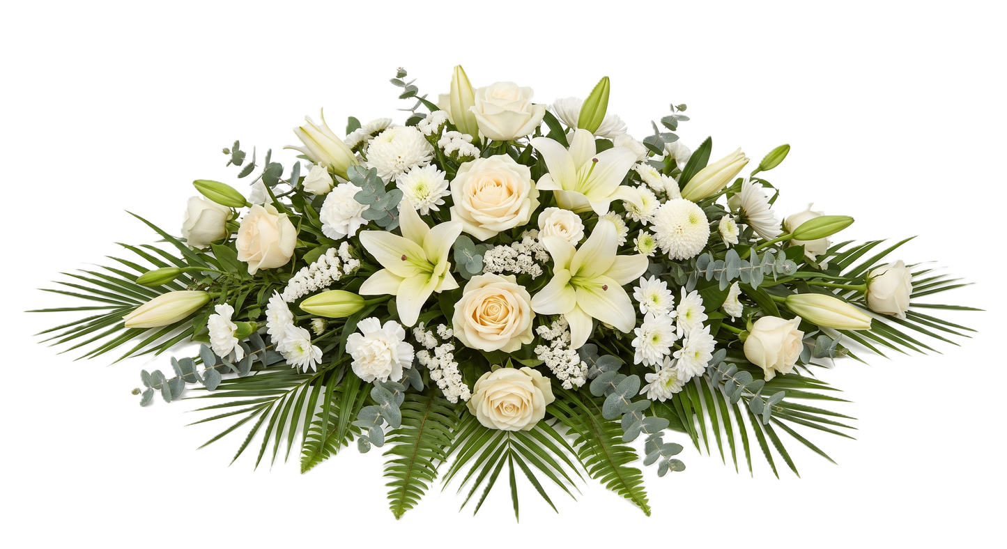Elegant Casket Spray Tribute