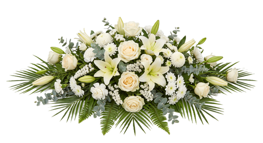 Elegant Casket Spray Tribute