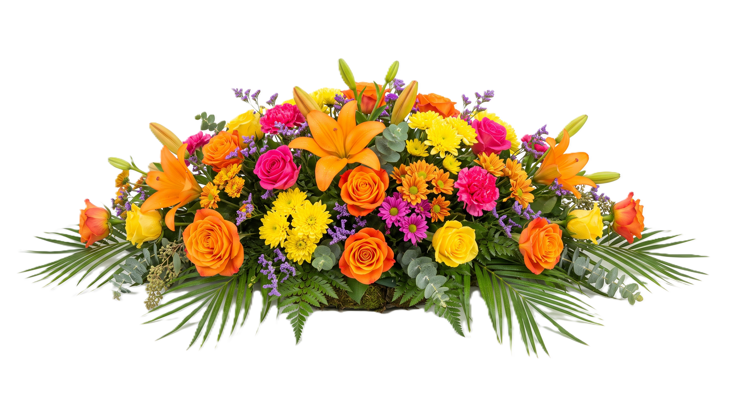 Elegant Casket Spray Tribute