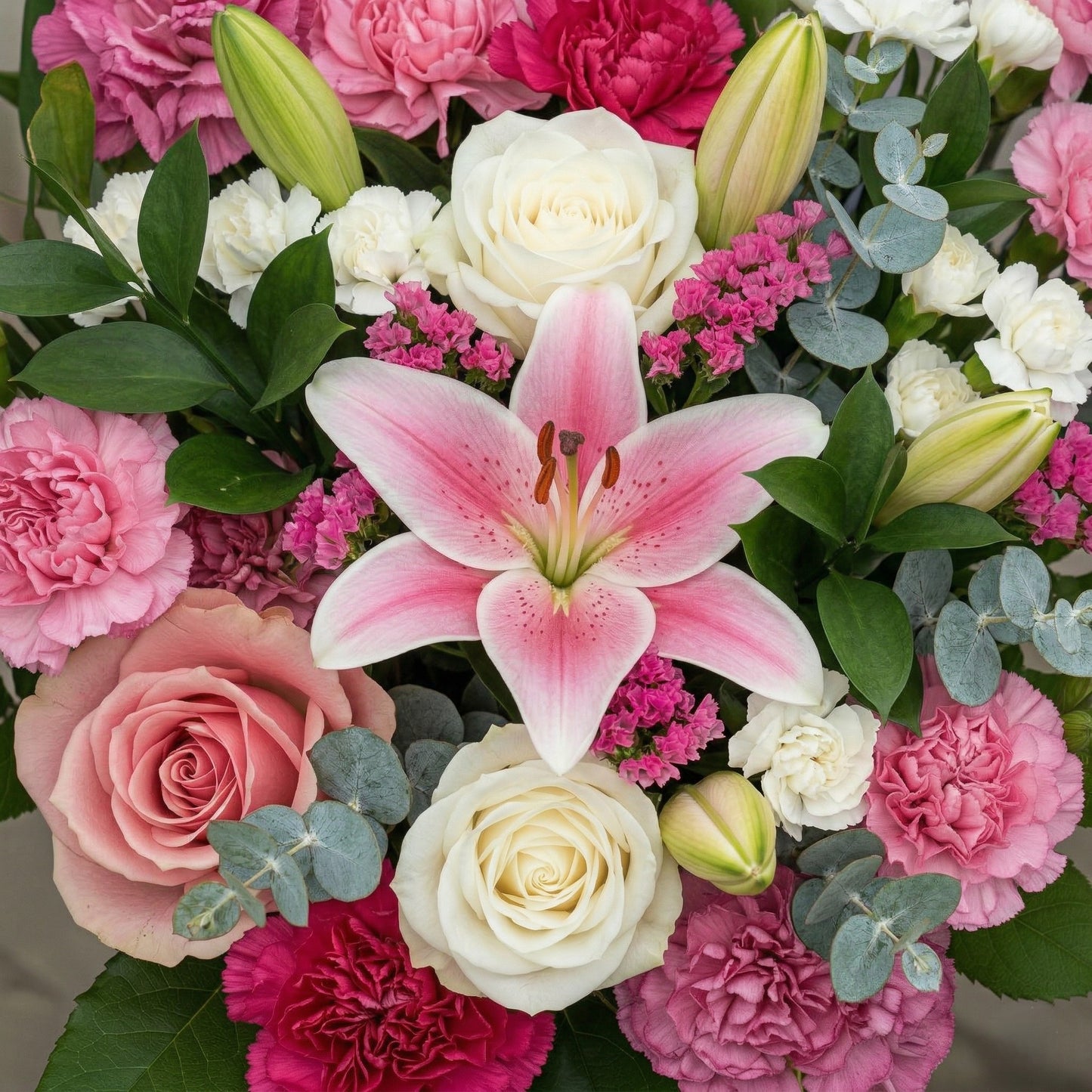 Beautiful premium feminine flower bouquet designed specifically for Mother's Day delivery in Auckland by local growers.