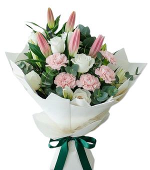Serene Harmony Pastel Mixed Bouquet