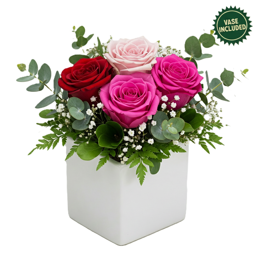 Classic sweetheart red rose bouquet featuring premium red roses and fresh greenery, hand-crafted for anniversary and romantic delivery in Auckland.